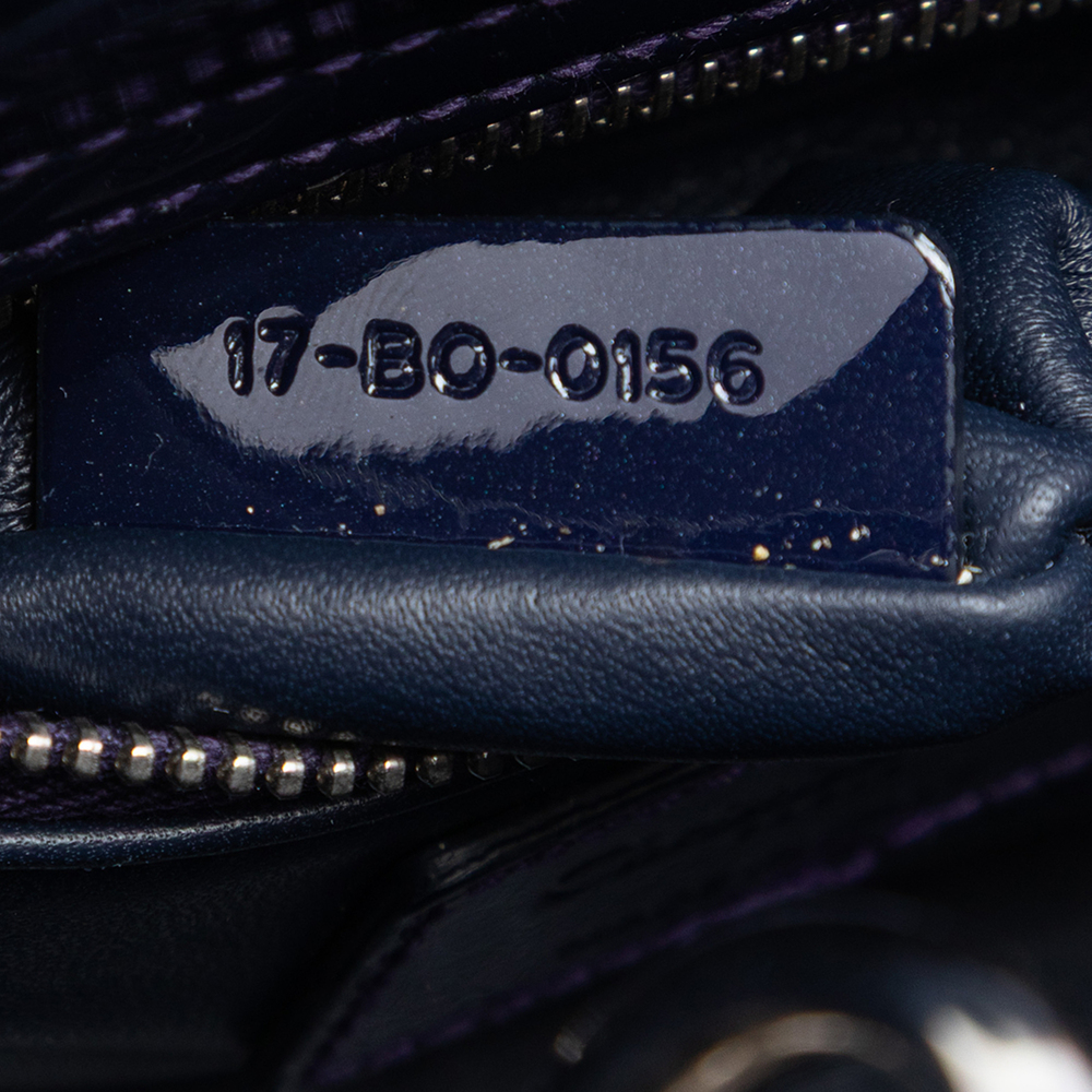 Pre-Loved Dior Mini Patent Cannage Lady Dior - Picture 6 of 7
